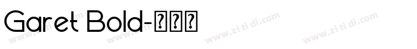 Garet Bold字体转换